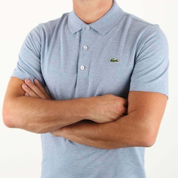 🐊LACOSTE CLASSIC FIT POLO, Piqué, Valerian_NWT - Picture 1 of 2
